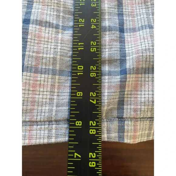 Croft & Barrow Mens Button Up Shirt XXL Plaid Vented Pockets Outdoor Active Fish - Picture 6 of 10